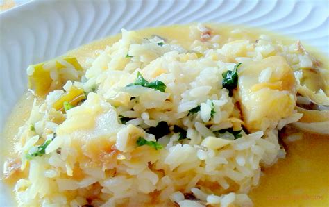 receita de arroz de bacalhau